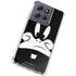 Looney Tunes Daffy Duck Plain Black and White Moto G 5G (2025) Clear Case