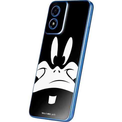 Looney Tunes Daffy Duck Plain Black and White Moto G Play 4G (2024) Skin