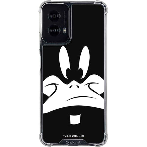 Looney Tunes Daffy Duck Plain Black and White Moto G Power 5G (2024) Clear Case