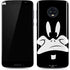 Looney Tunes Daffy Duck Plain Black and White Moto G6 Skin