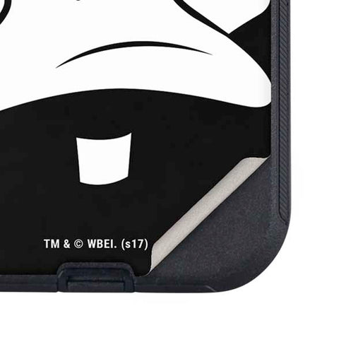Looney Tunes Daffy Duck Plain Black and White Otterbox Defender iPhone Skin