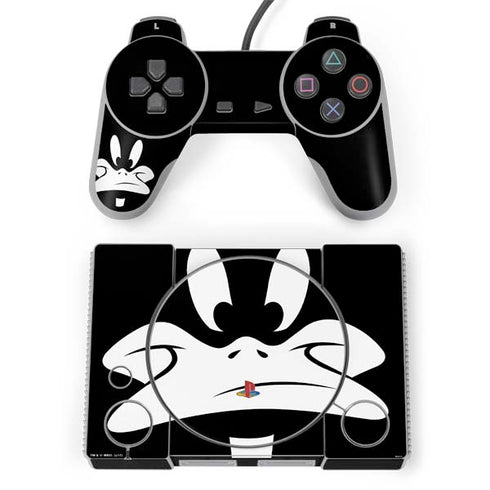 Looney Tunes Daffy Duck Plain Black and White PlayStation Classic Bundle Skin