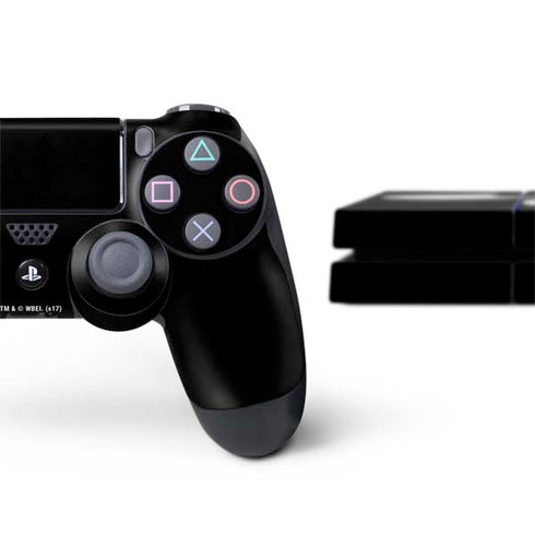 Looney Tunes Daffy Duck Plain Black and White PS4 Console and Controller Bundle Skin