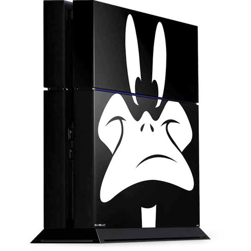 Looney Tunes Daffy Duck Plain Black and White PlayStation PS4 Skins