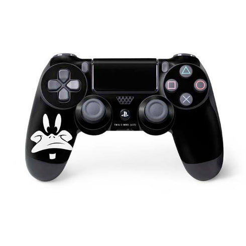 Looney Tunes Daffy Duck Plain Black and White PlayStation PS4 Skins