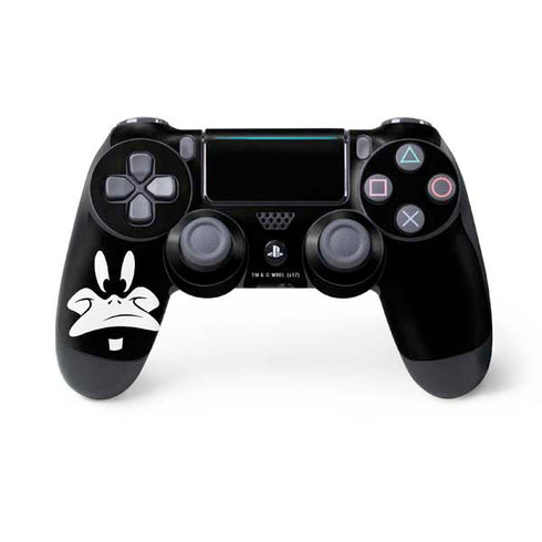 Looney Tunes Daffy Duck Plain Black and White PS4 Pro/Slim Controller Skin