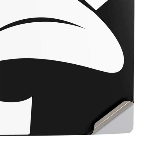 Looney Tunes Daffy Duck Plain Black and White PS5 Pro Console Skin