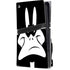 Looney Tunes Daffy Duck Plain Black and White PS5 Pro Disk Console Skin