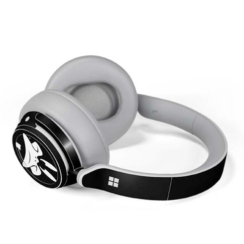 Looney Tunes Daffy Duck Plain Black and White Surface Headphones Skin