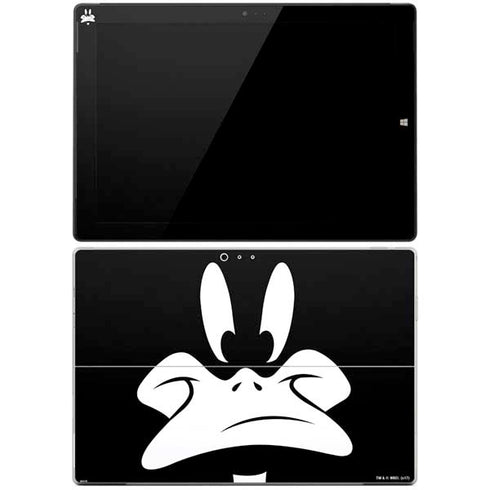 Looney Tunes Daffy Duck Plain Black and White Surface Pro 3 Skin