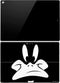 Looney Tunes Daffy Duck Plain Black and White Surface Pro (2017) Skin
