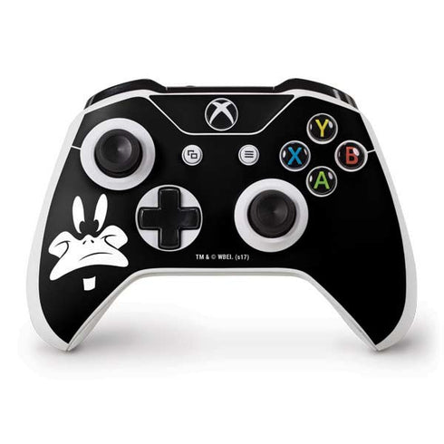 Looney Tunes Daffy Duck Plain Black and White Xbox One S Controller Skin