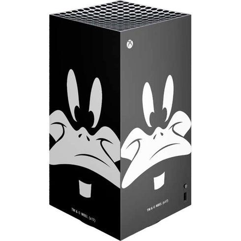 Looney Tunes Daffy Duck Plain Black and White Xbox Series X Skins