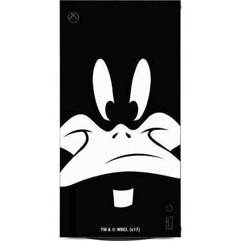 Looney Tunes Daffy Duck Plain Black and White XBox Series X Digital Edition Console Skin
