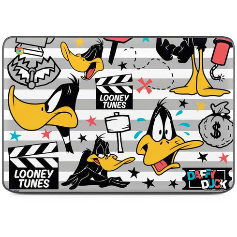 Looney Tunes Daffy Duck Striped Patches HP Chromebook Skin