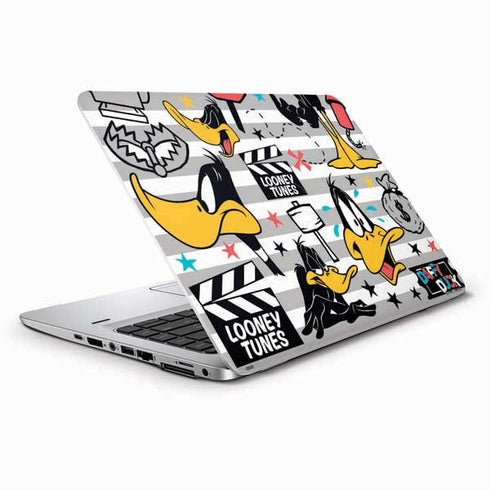 Looney Tunes Daffy Duck Striped Patches HP Elitebook Skin