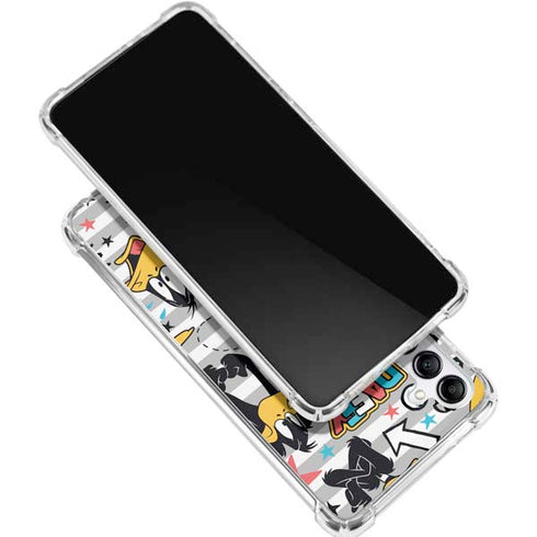 Looney Tunes Daffy Duck Striped Patches Gabb Phone 4 Clear Case