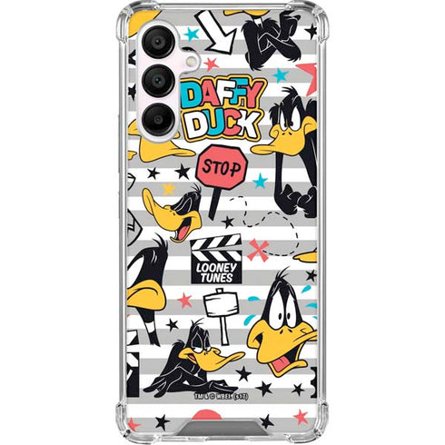 Looney Tunes Daffy Duck Striped Patches Galaxy A16 5G Clear Case