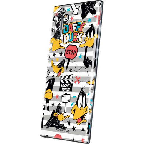 Looney Tunes Daffy Duck Striped Patches Galaxy Note 10 Plus Skin