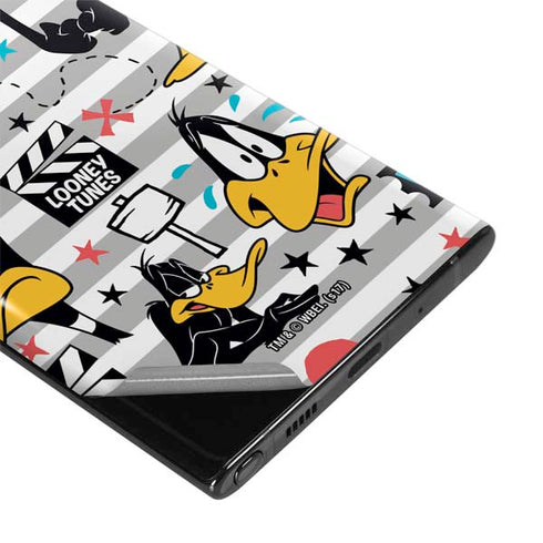 Looney Tunes Daffy Duck Striped Patches Galaxy Note 10 Plus Skin