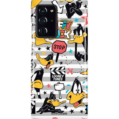 Looney Tunes Daffy Duck Striped Patches Galaxy Cases