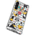 Looney Tunes Daffy Duck Striped Patches Galaxy S24 FE Clear Case