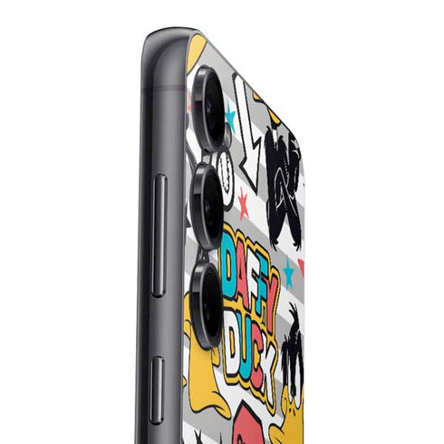 Looney Tunes Daffy Duck Striped Patches Galaxy S25 Plus Skin