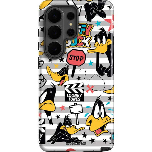 Looney Tunes Daffy Duck Striped Patches Galaxy S26 Ultra Impact Case