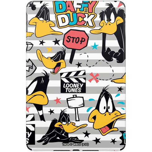 Looney Tunes Daffy Duck Striped Patches iPad Skins