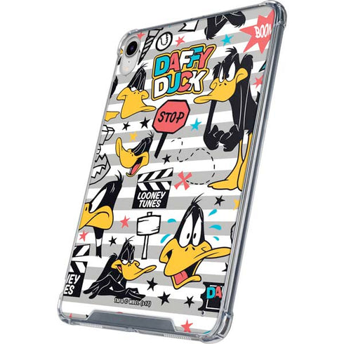 Looney Tunes Daffy Duck Striped Patches iPad 11th Gen (2025) Clear Case