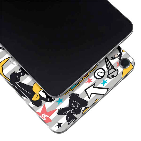 Looney Tunes Daffy Duck Striped Patches Apple iPad Mini Skin