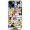 Looney Tunes Daffy Duck Striped Patches iPhone 15 Clear Case