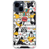 Looney Tunes Daffy Duck Striped Patches iPhone 15 Clear Case