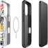 Looney Tunes Daffy Duck Striped Patches iPhone 16 Magsafe Impact Case