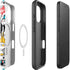 Looney Tunes Daffy Duck Striped Patches iPhone 16 Plus Magsafe Impact Case