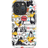 Looney Tunes Daffy Duck Striped Patches iPhone 16 Pro Max Impact Case