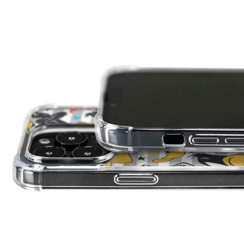 Looney Tunes Daffy Duck Striped Patches iPhone 16 Pro Max MagSafe Case