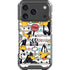 Looney Tunes Daffy Duck Striped Patches iPhone 18 Pro Clear Case