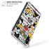 Looney Tunes Daffy Duck Striped Patches iPhone X/XS Clear Case