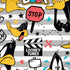 Looney Tunes Daffy Duck Striped Patches iPhone XS Max Skin