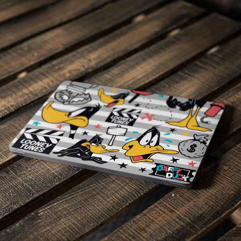 Looney Tunes Daffy Duck Striped Patches Apple MacBook Air Skin