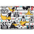 Looney Tunes Daffy Duck Striped Patches MacBook Skins