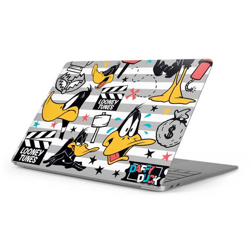 Looney Tunes Daffy Duck Striped Patches Apple MacBook Pro 16-inch Skin