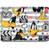 Looney Tunes Daffy Duck Striped Patches Apple MacBook Pro 16-inch Skin
