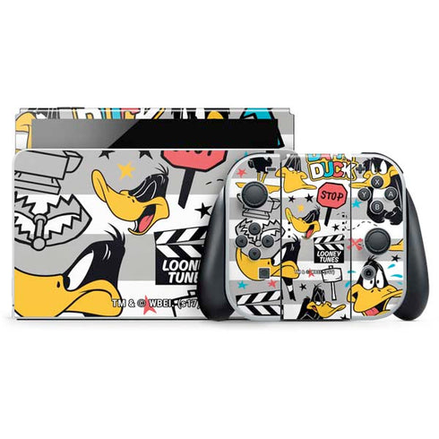 Looney Tunes Daffy Duck Striped Patches Nintendo Skins