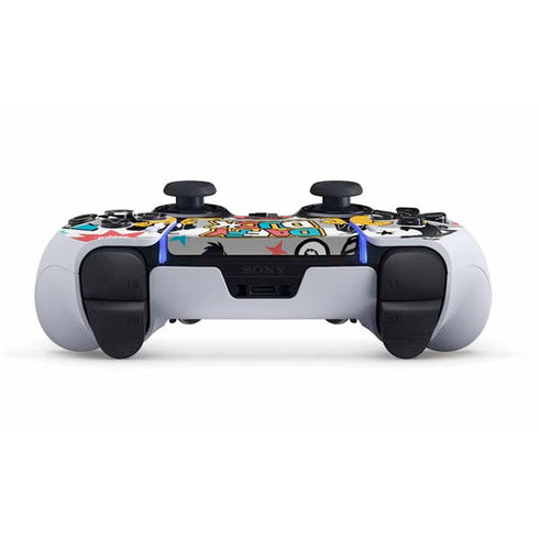 Looney Tunes Daffy Duck Striped Patches PS5 DualSense Edge Pro Controller Skin