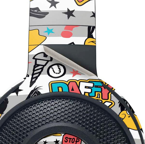 Looney Tunes Daffy Duck Striped Patches Razer Kraken X Skin