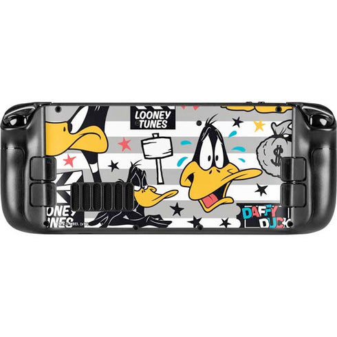 Looney Tunes Daffy Duck Striped Patches Steam Deck Handheld Gaming Computer OLED Skin