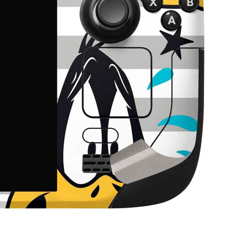 Looney Tunes Daffy Duck Striped Patches Steam Deck Handheld Gaming Computer OLED Skin