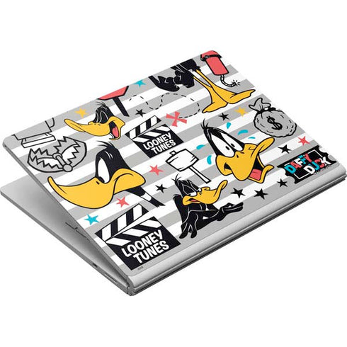 Looney Tunes Daffy Duck Striped Patches Surface Book Skin